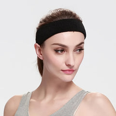 Cotton Sport Headband Non slip Elastic Sweatband