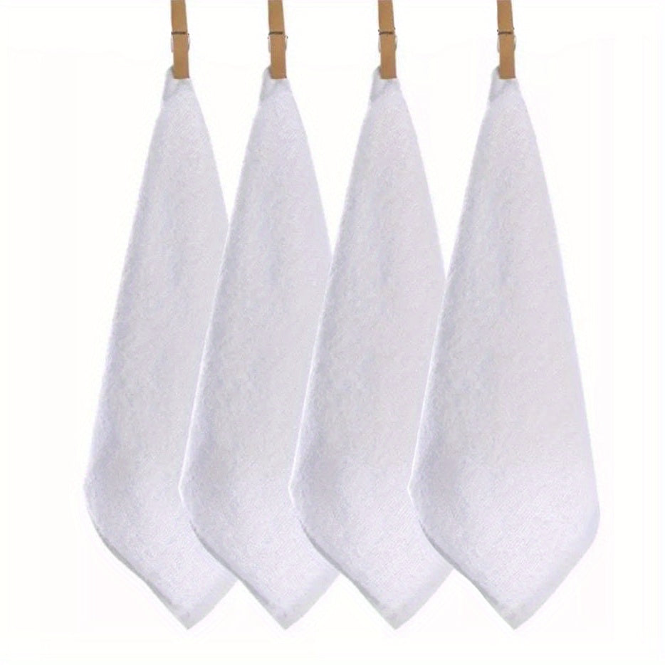 8pcs Cotton Wash Cloth 11.81 X 11.81 Inch Soft Handerchief Ultra Absorbent