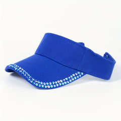 Y2K Candy Visor Hat with Rhinestones