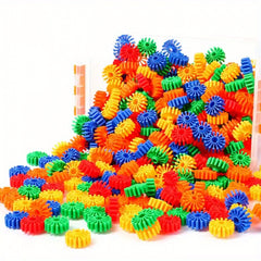 Interlocking Toys Gear Assembly Building Blocks Set