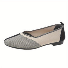 Women's Lightweight Knit Casual Shoes Soft Sole Flat Shoes