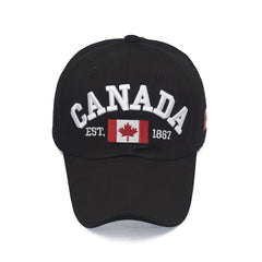 Canada Maple Leaf Baseball Cap Vintage Dad Hat Hip Hop Adjustable Sun Hat