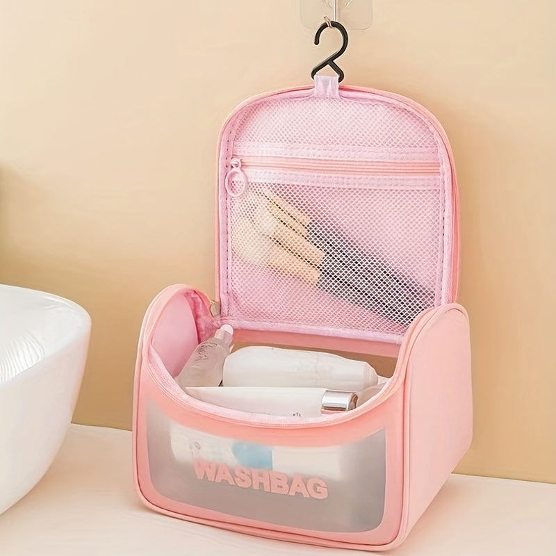 Waterproof Travel Wash Bag with Mesh Pocket