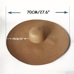 Floppy Sun Hat Wide Brim Beach Summer UV Protection Straw Hats