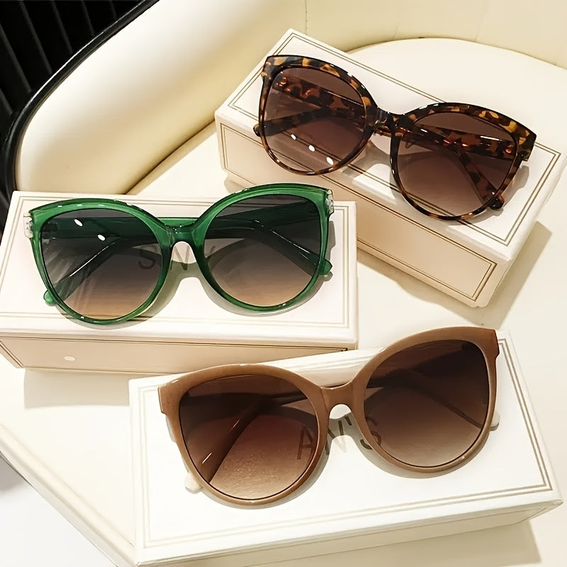 Cat Eye Sunglasses Oversize Frame Glasses UV Protection