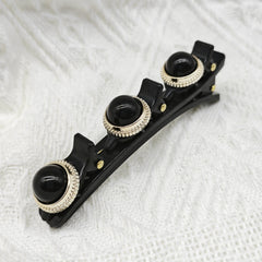 Vintage Rhinestone Faux Pearl Hairpin Barrette Hair Accessories