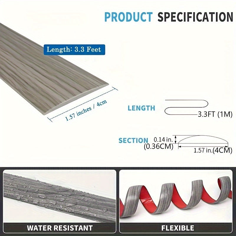 Wood Grain X 3 3Ft Self Adhesive Floor Transition Strip