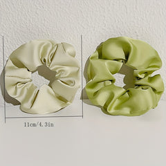 8pcs Large Satin Scrunchie Hair Tie Silky Hair Rope Female Hair Accessories
