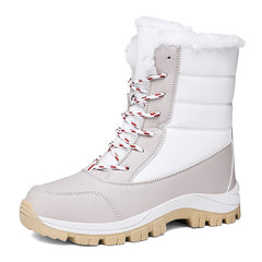 Women's Faux Fur Lined Snow Boots Warm Winter Outdoor Hiking Boots