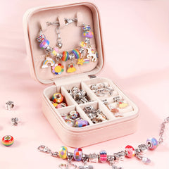 Mermaid Charm Bracelet Making Kit for Girls DIY Beaded Jewelry Making