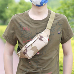 Men's Waist Bag Mobile Phone Bag Outdoor Camouflage Shoulder Cross Bag
