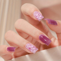 Flower Glitter Gel Nail Polish Sparkly Sequins Jelly Gel