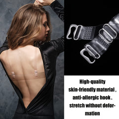 Adjustable Transparent Bra Straps Elastic Non slip