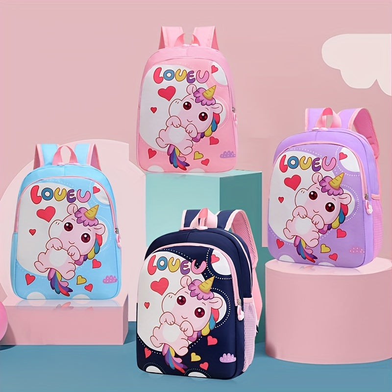 Kids Unicorn School Bag Kindergarten Backpack Spine Protection