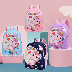 Kids Unicorn School Bag Kindergarten Backpack Spine Protection