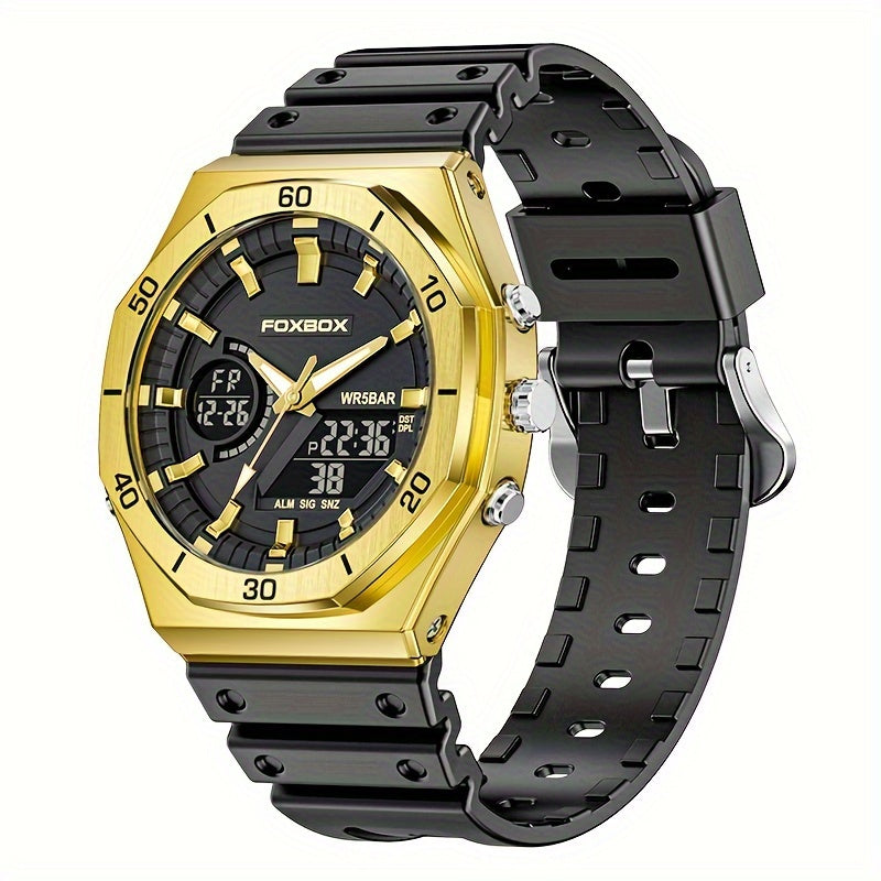 Women's Chronograph Dual Display Waterproof Sports Watch