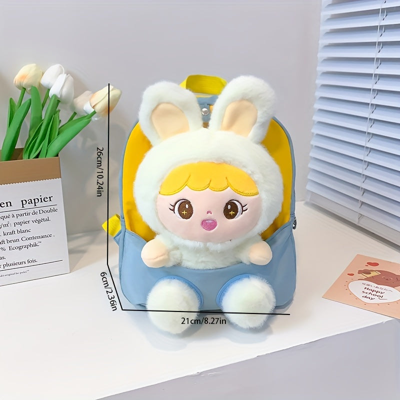 Kids Backpack with Removable Bunny for 3-8 Year Olds