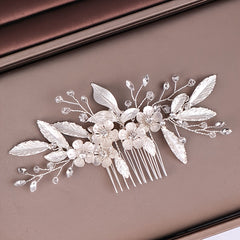 Bridal Hairbrush Pearl Crystal Wedding Hair Accessories