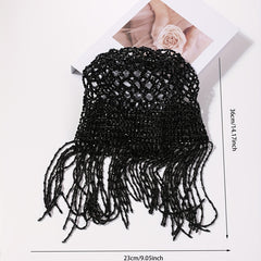 1920s Beaded Cap Headpiece Roaring 20s Beaded Flapper Belly Dance Cap