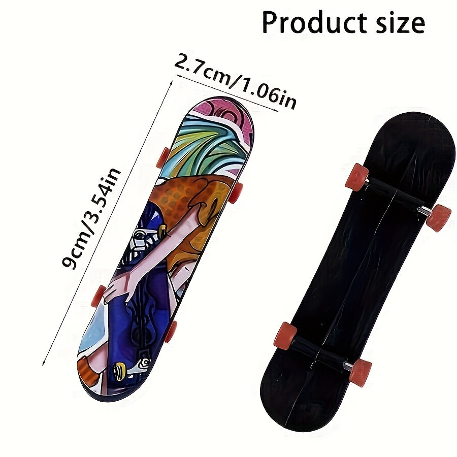 Mini Finger Skateboard Set - Desktop Relaxation Toy for Party Prizes
