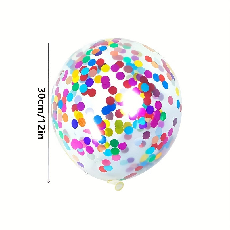 10pcs Colorful Glitter Balloons for Parties and Weddings