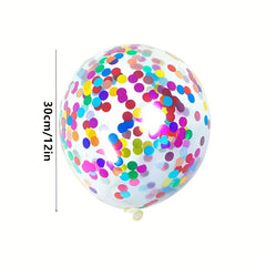 10pcs Colorful Glitter Balloons for Parties and Weddings