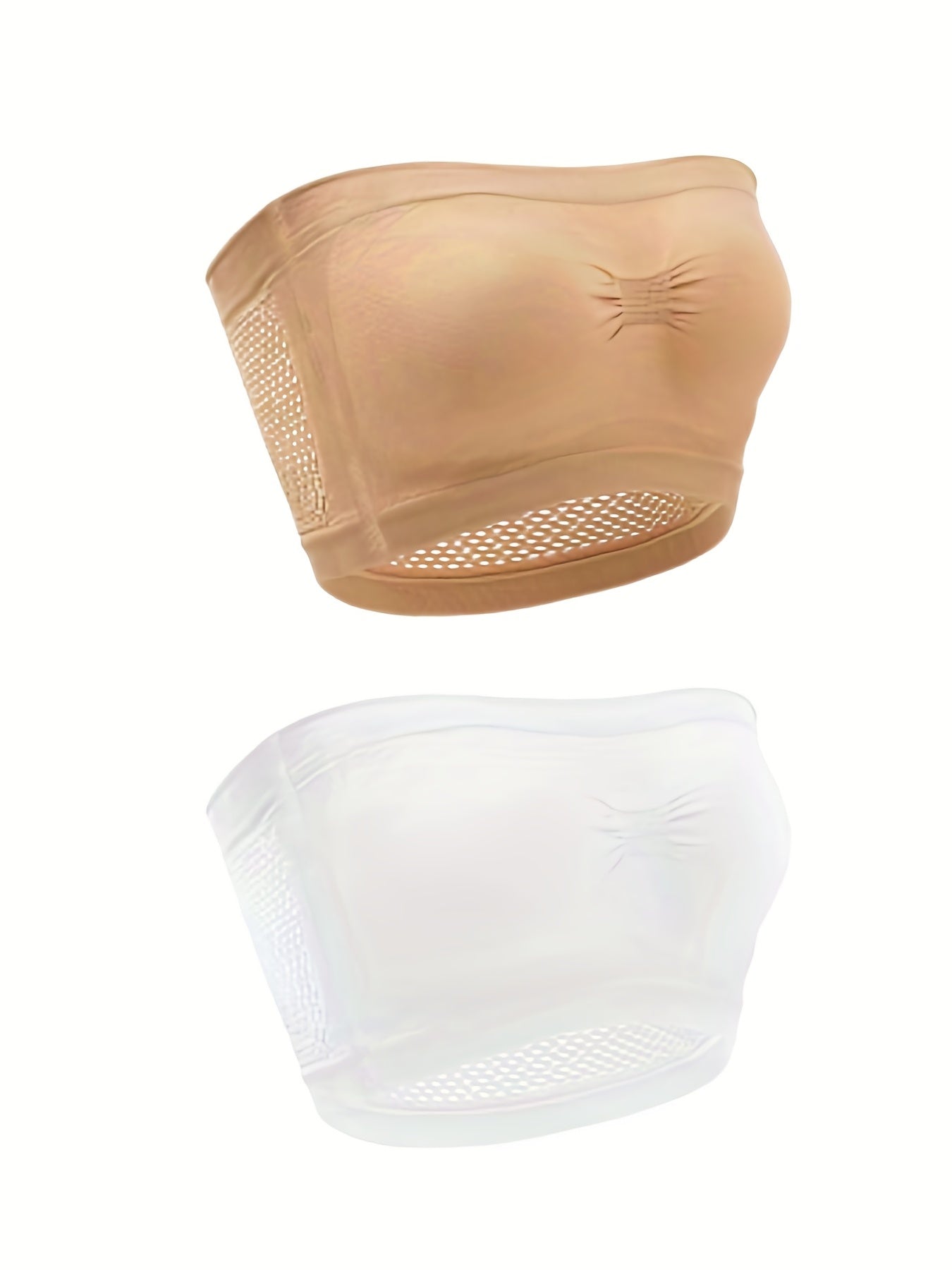 2 Pack Plus Size Casual Bra Set Women's Plus Comfort Breathable No Padding Strap