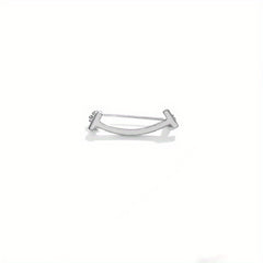 Smile Shape Brooch Pin Shirt Collar Decoration Female