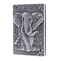3D Elephant PU Leather A5 A6 Diary Notebook Embossed Leather Diary Planner Gift