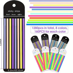Highlighter Tape 8 Sets Page Marking Label Transparent Fluorescent Note