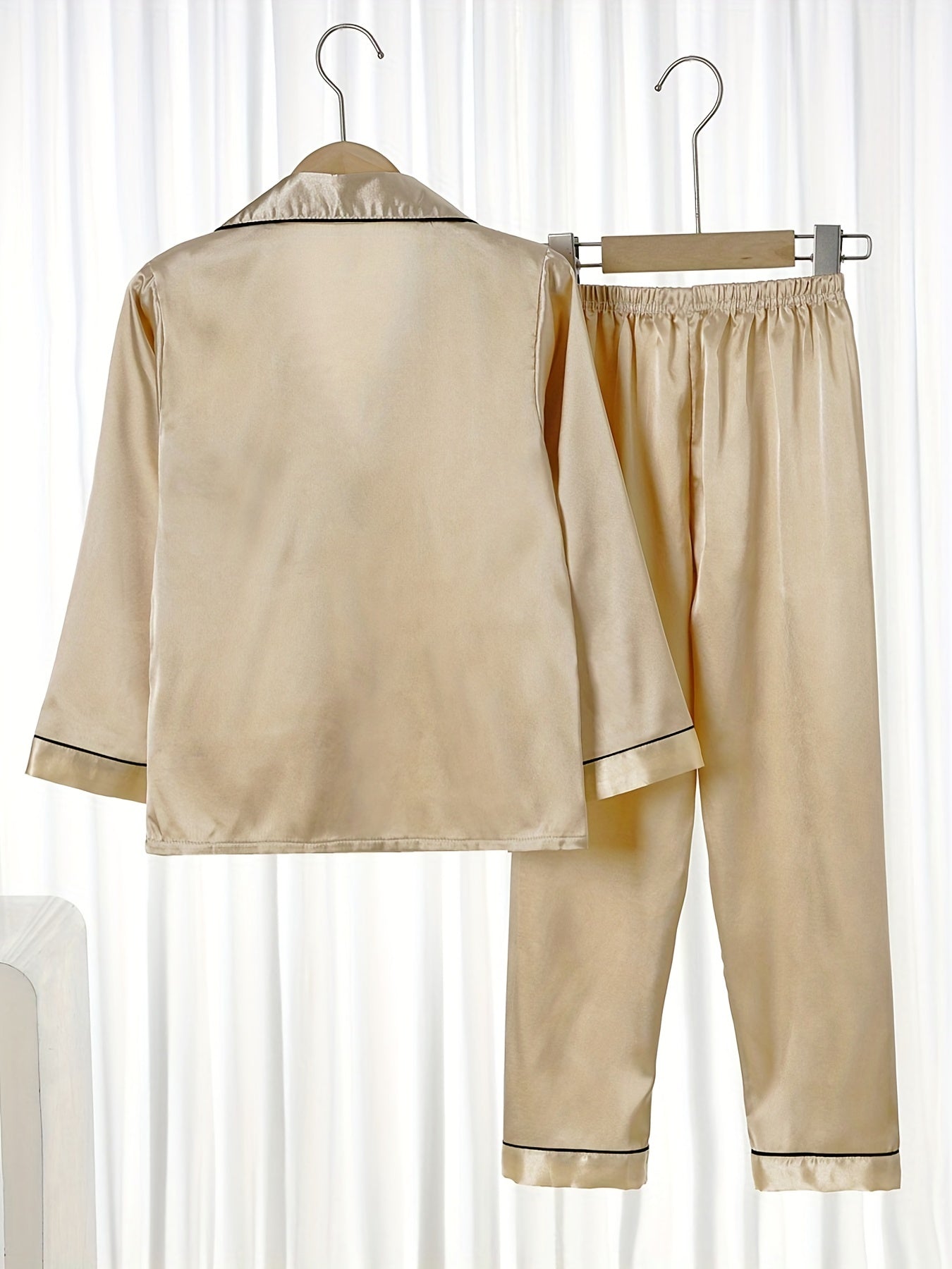 Boys Pajamas Set Long Sleeves Comfortable Cozy Homewear