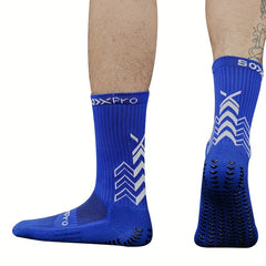 Mid Calf Non-Slip Grip Football Socks