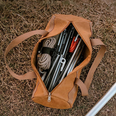 Multifunctional Outdoor Tent Stakes Storage Bag with Handle