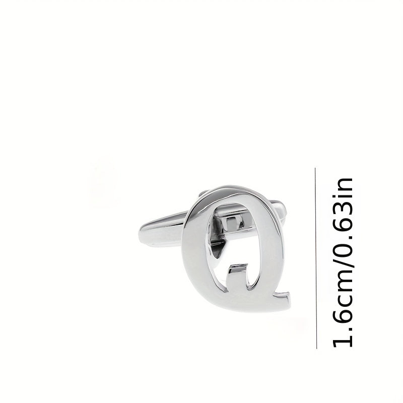Men's French Button Q Cufflinks