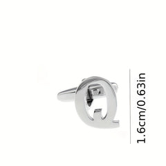 Men's French Button Q Cufflinks