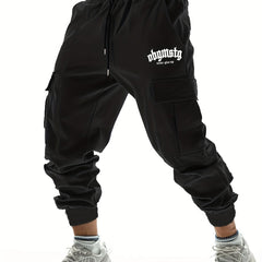 Never Give Up Casual Cargo Pants Men's Joggers For Spring Summer Outdoor