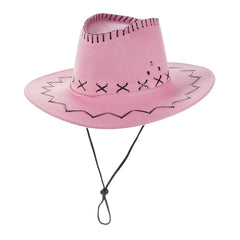 Suede Wide Brim Cowboy Hat for Women Men - Unisex Western Hat