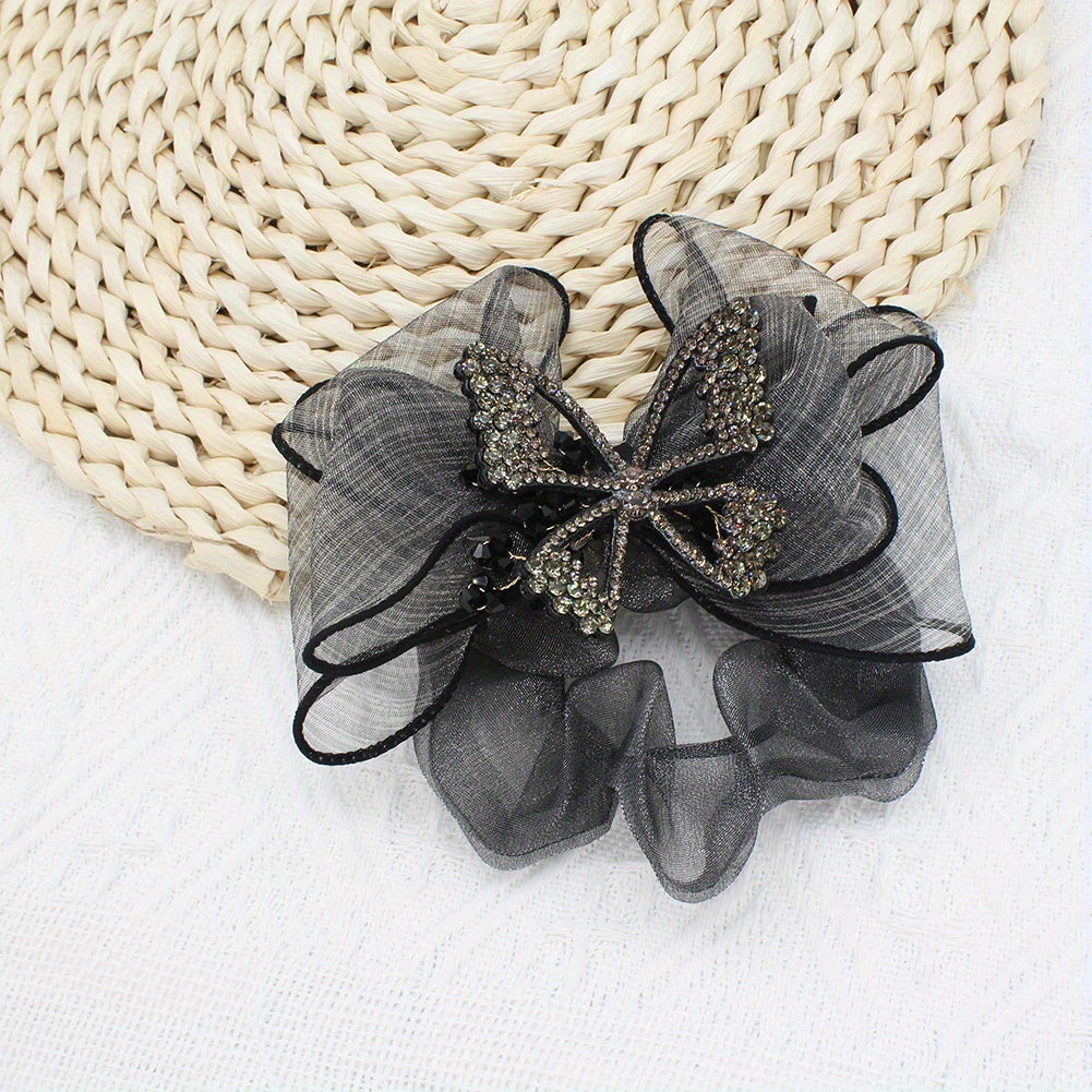 Mesh Hair Tie Back Head Elastic Scrunchie Head Jewelry Hair Accessories