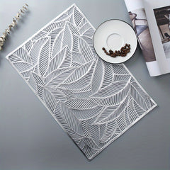 Plastic Placemat Square Lace Dandelion Hollow Anti-scalding Western Food Pad
