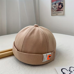 Hip Hop Patched Landlord Hat Female Spring Summer Retro Ruffle Melon Skin Hat