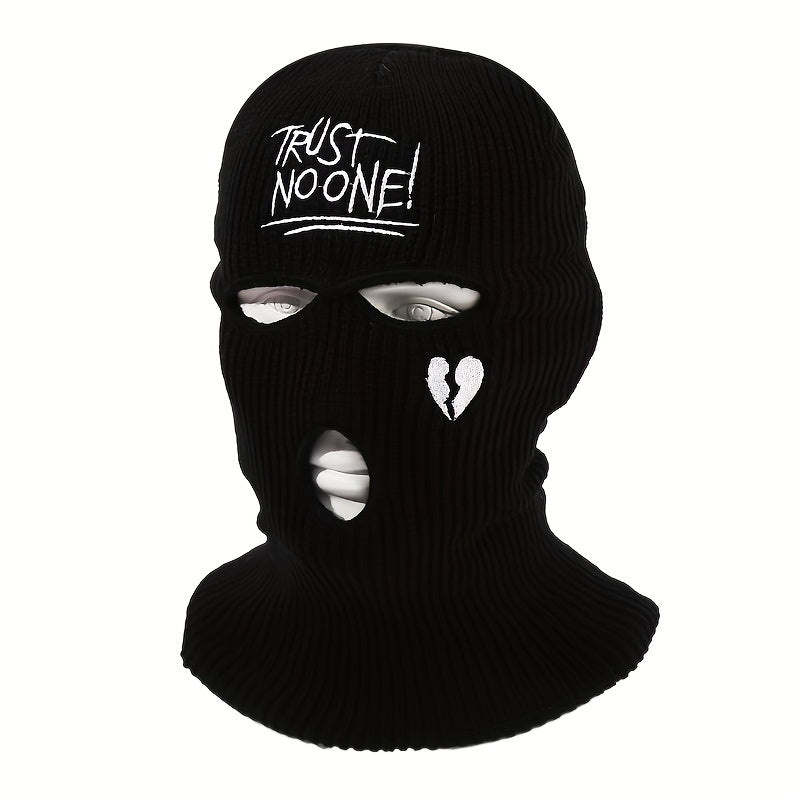 Unisex Thermal 3 Hole Winter Knitted Mask Full Face Covering Outdoor Sports Cycl