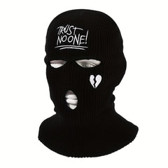 Unisex Thermal 3 Hole Winter Knitted Mask Full Face Covering Outdoor Sports Cycl