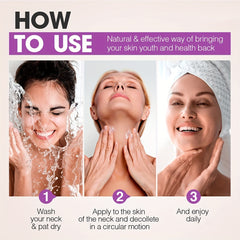 Neck Firming Cream Double Chin Reducer Retinol Collagen Hyaluronic Acid