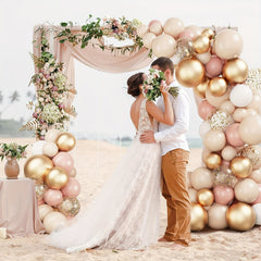 141pcs Blush Balloons Garland Arch Kit for Girls Baby Shower Decor