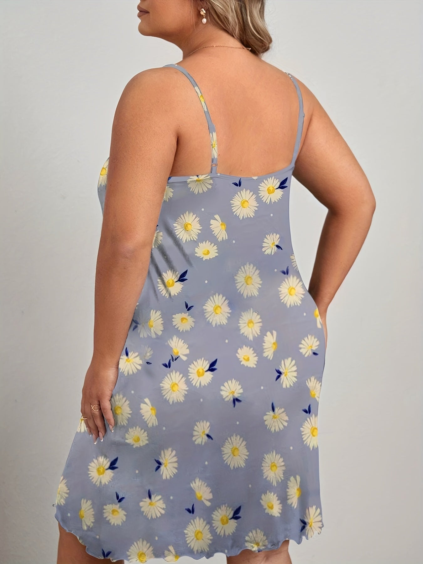  Daisy Print Cami Sleep Dress