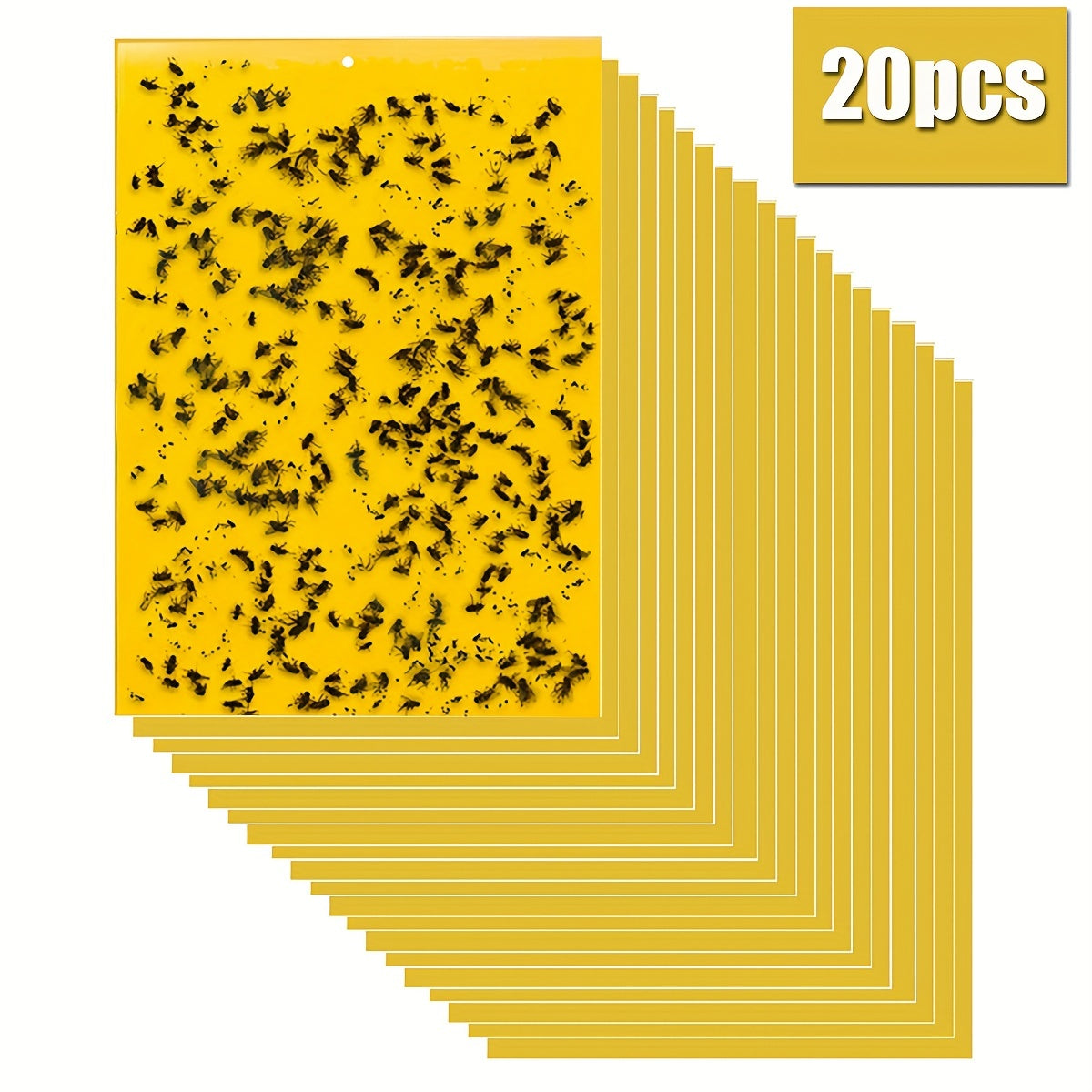20pcs 15 Yellow Insect Trapping Boards Home Supplies
