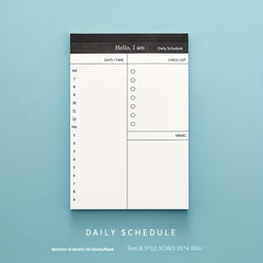 50 Sheets Memo Book Desktop Schedule Notepad Business Plan Office Supplies