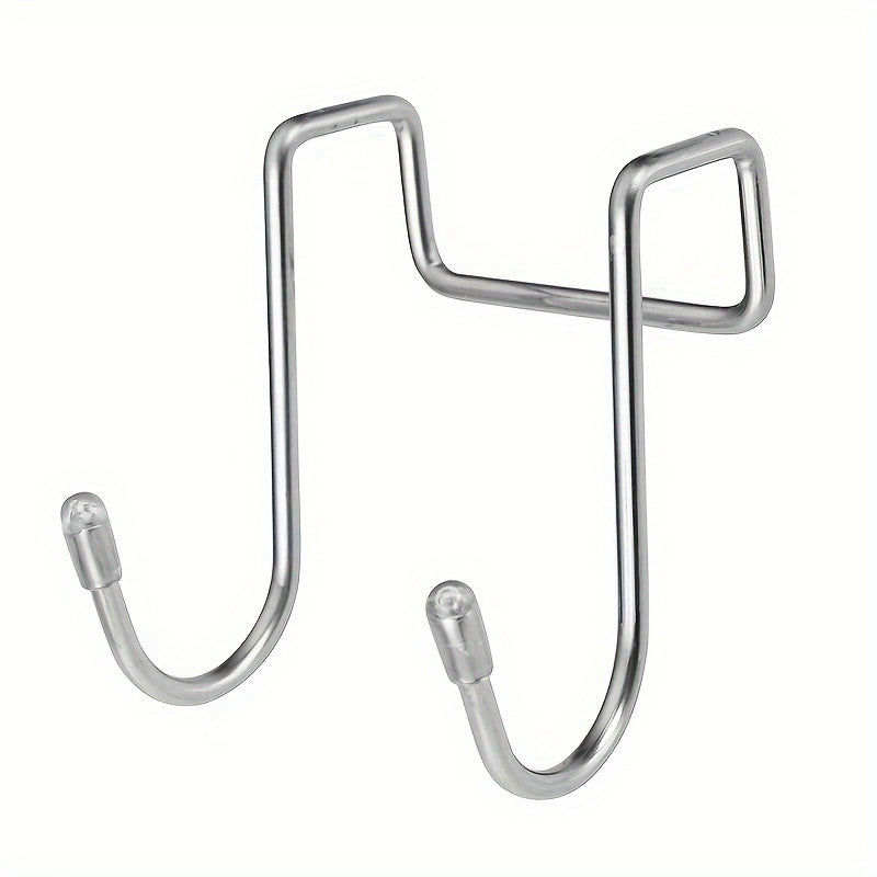 Stainless Steel Double S Hook Holder Heavy Duty Punching Clothes Hanger