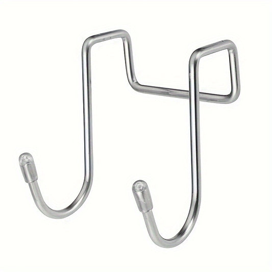 Stainless Steel Double S Hook Holder Heavy Duty Punching Clothes Hanger