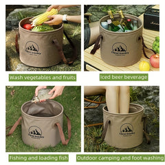 1pc Portable Foldable Bucket for Outdoor Adventures